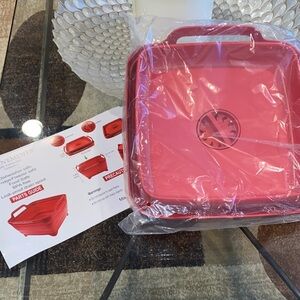 Improvements Red Collapsible Colander (1))